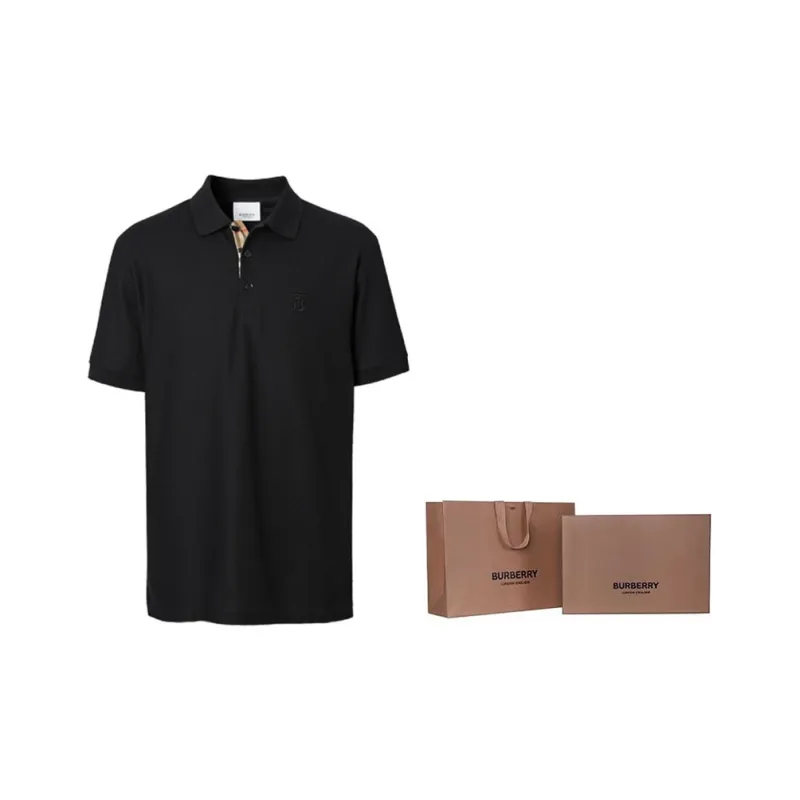 Burberry Monogram Motif Cotton Piqué Polo Shirt-5