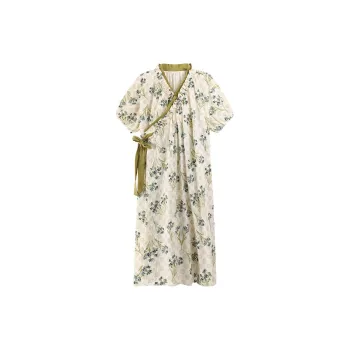 XISHE Nightgown Women's Light Green