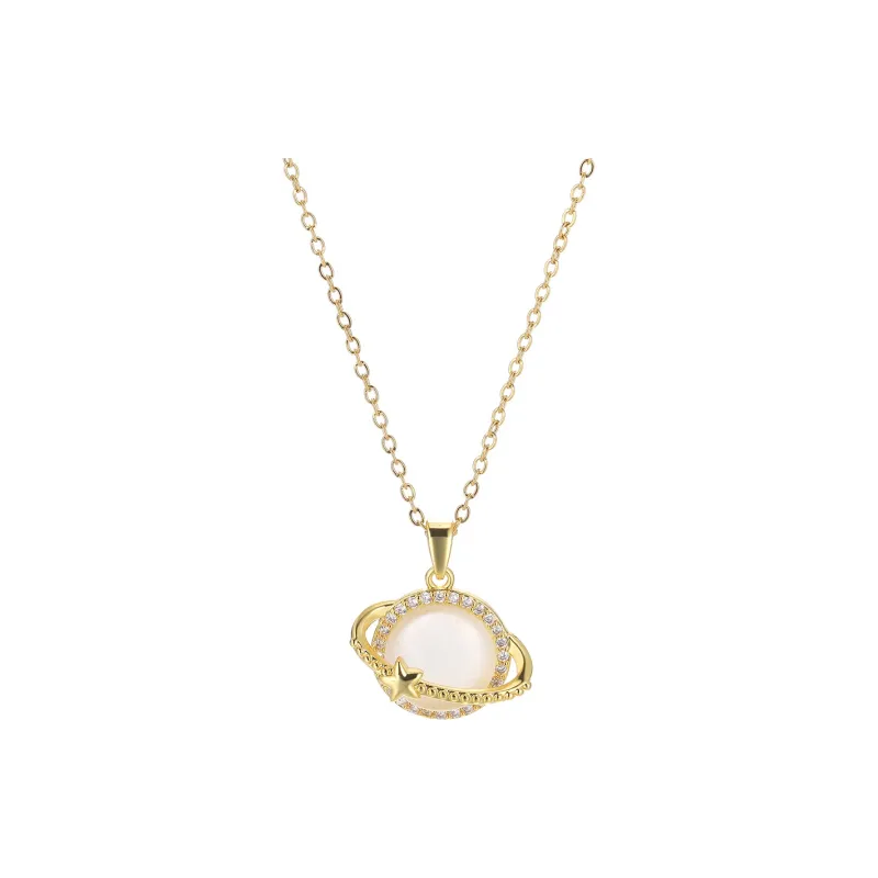 Clect Synthetic Cubic Zirconia Necklaces Women's-0