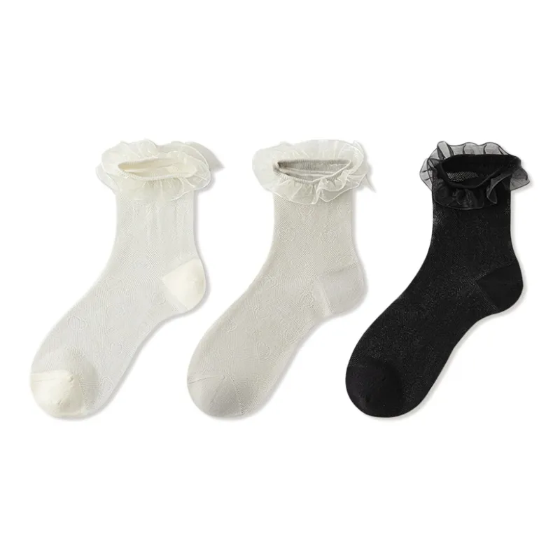 JIAZINI Mid-Calf Socks Women's 3 Pack-7