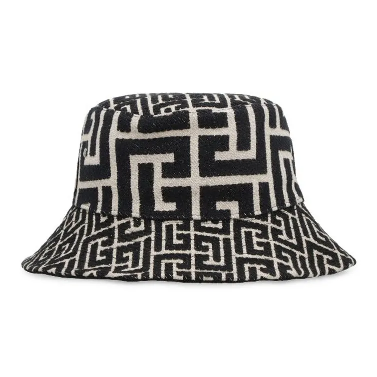 BALMAIN Cotton Polyester Bucket Hats Women's Black-1