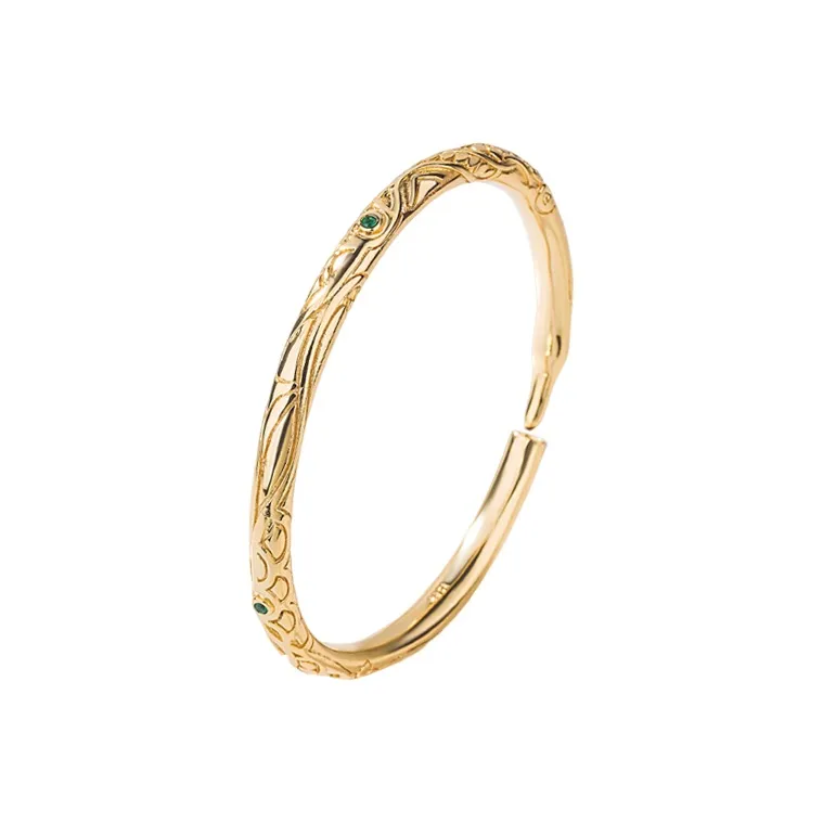 VIVIWELL Gold-Plated Bangles Unisex-4