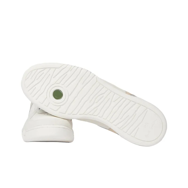 Paul Smith Colson Low-Top Skateboard Shoes Men's White Green-4
