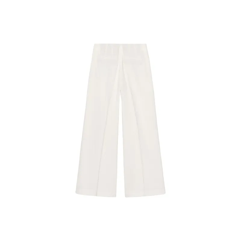 ZARA ZW Series Casual Pants Women's Raw White-1