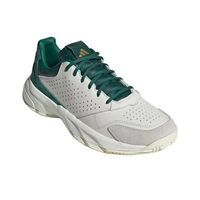 Adidas Courtjam Control 3 Premium Core White Collegiate Green-3