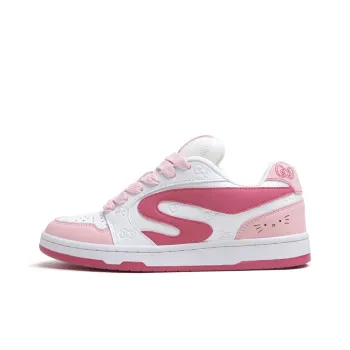 CHERRY&KALIKA Slip Resistant, Abrasion Resistant, Lightweight, Breathable Low Top Skateboard Shoes Women's Fuchsia