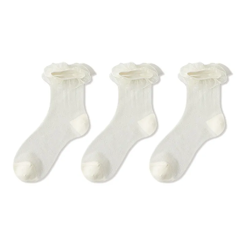 JIAZINI Mid-Calf Socks Women's 3 Pack-35