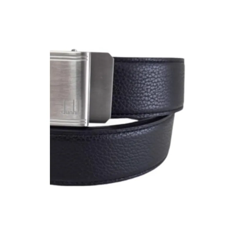 Dunhill Cow Leather Belts Men's Black Width 3.5CM-1