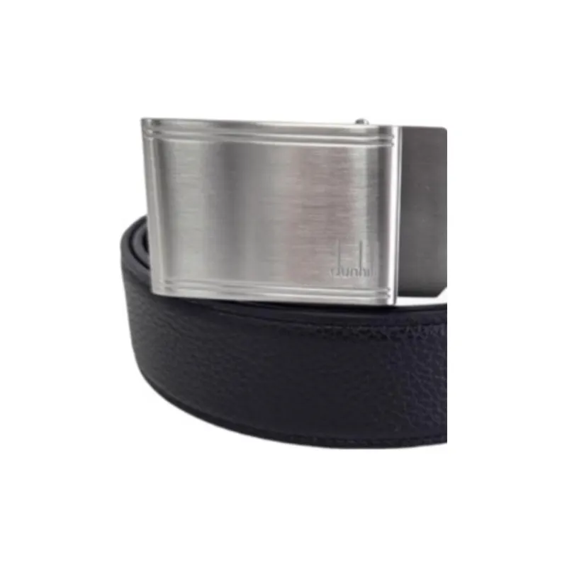 Dunhill Cow Leather Belts Men's Black Width 3.5CM-2