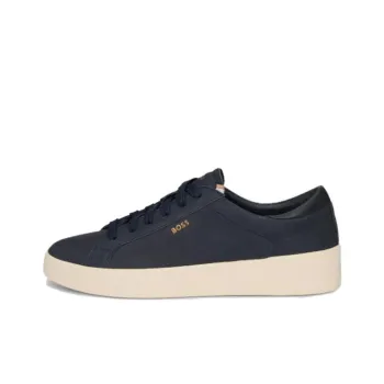 HUGO BOSS Low Top Skateboard Shoes Men's Pure Black