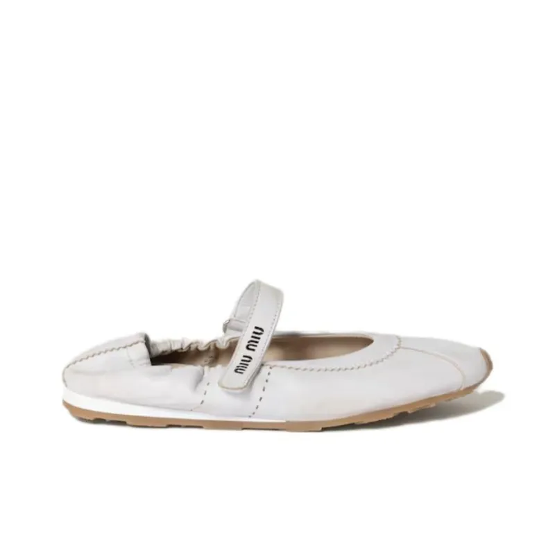 MIU MIU Casual Single Shoes Women's White-1