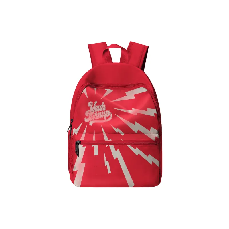 TURN UP Polyester Student Backpack Regular Unisex Red-10