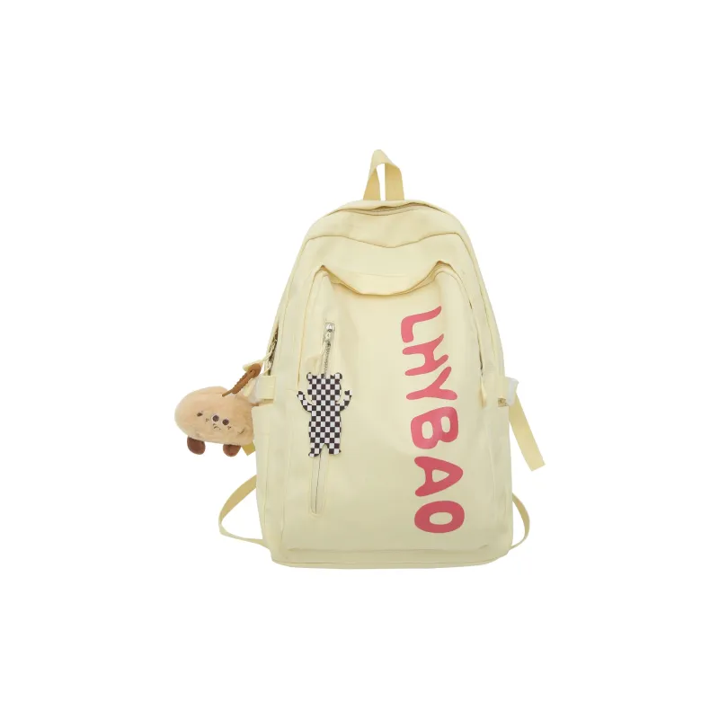 URBAN FOREST Nylon Backpack Women's White/Black/Yellow/Blue/Pink-8