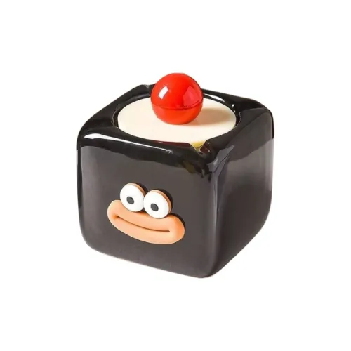KERPA High-Value Ashtray Small Storage Ornaments For Anti-Fly Ash Cartoon Household Living Room With Lid