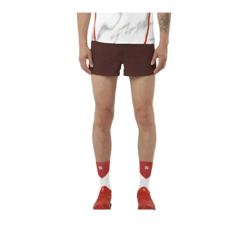 SALOMON Sports Shorts Men's Red