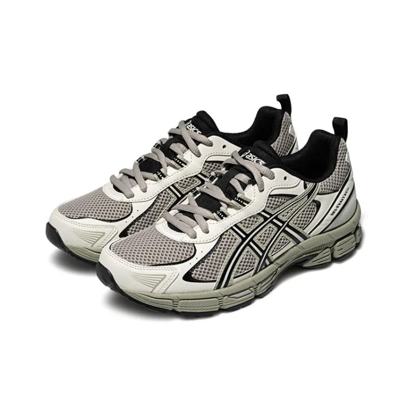 Asics Anti-Slip Wear-Resistant Low-Top Running Shoes Women's Gray Black-2