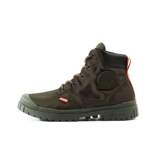 Palladium Pampa Waterproof And Wear resistant Crew Outdoor Boots Unisex Green