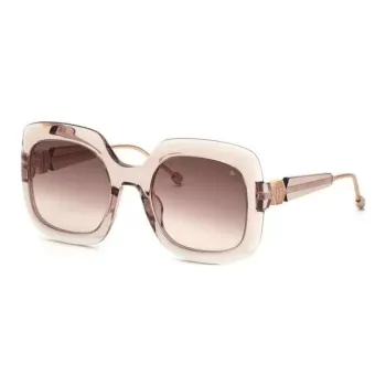 PHILIPP PLEIN Acetate Irregular Shape Sunglasses Women's Transparent