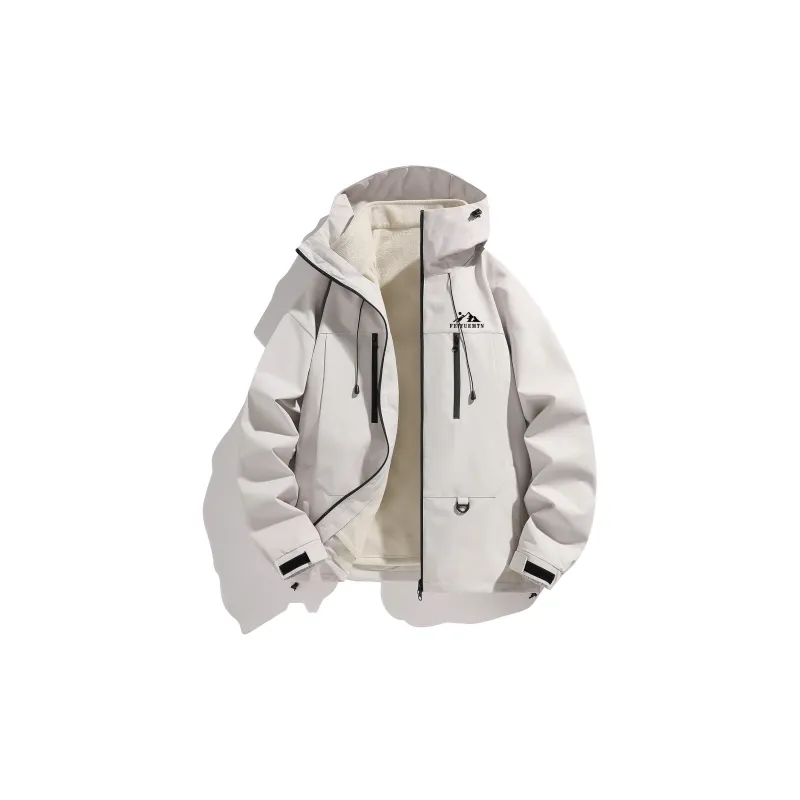 Feiyue Water-Resistant Windproof Warm Water-Repellent Windbreaker Jacket Unisex-5
