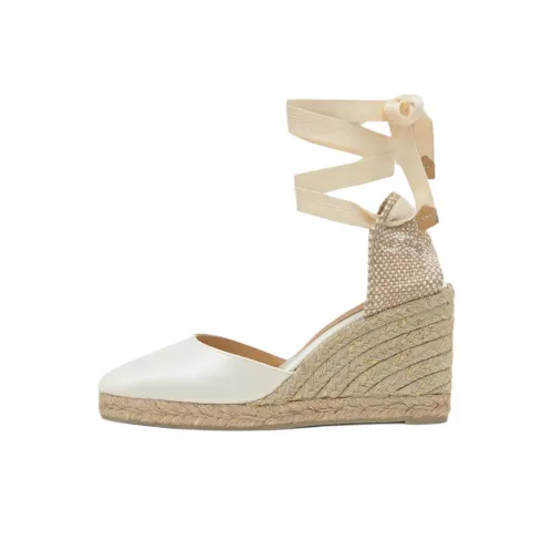 Castañer JOYCE Wedge Heel High Heels 7cm Women's Beige