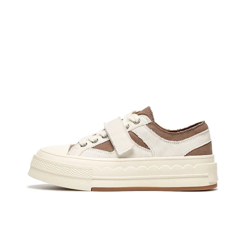 Beau Today Slip-Resistant Cushioning Abrasion-Resistant Low-Top Skateboard Shoes Women's-6