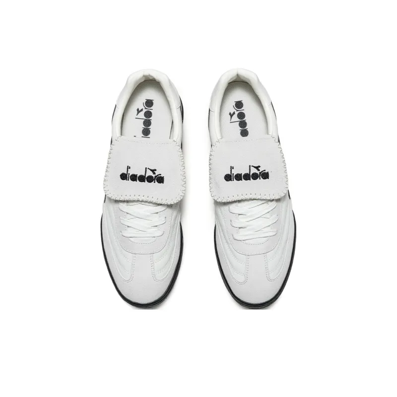 Diadora Cushioning Low-Top Skateboard Shoes Unisex White Black-2