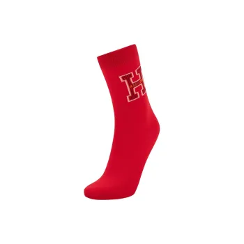 Tommy Hilfiger Mid Calf Socks Women's 1 Pack China Red