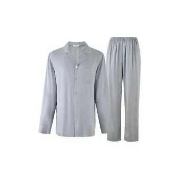 MY BODY Pajama Set Men's Silver Gray
