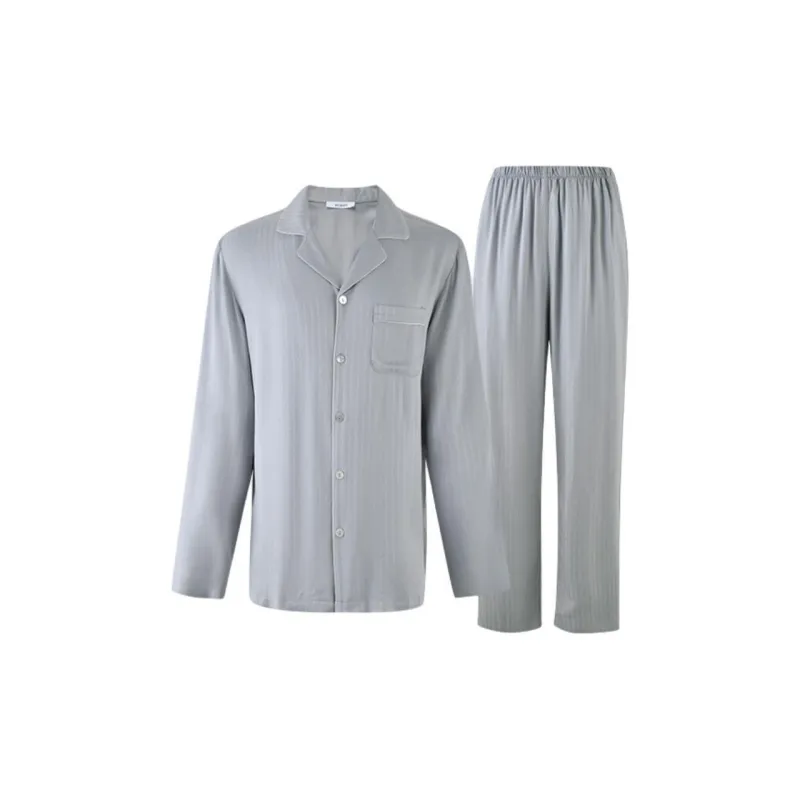 MY BODY Pajama Set Men's Silver Gray-0