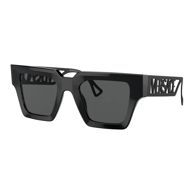FANSIZHE Acetate Metal Irregular Shape Sunglasses Women's Black-0
