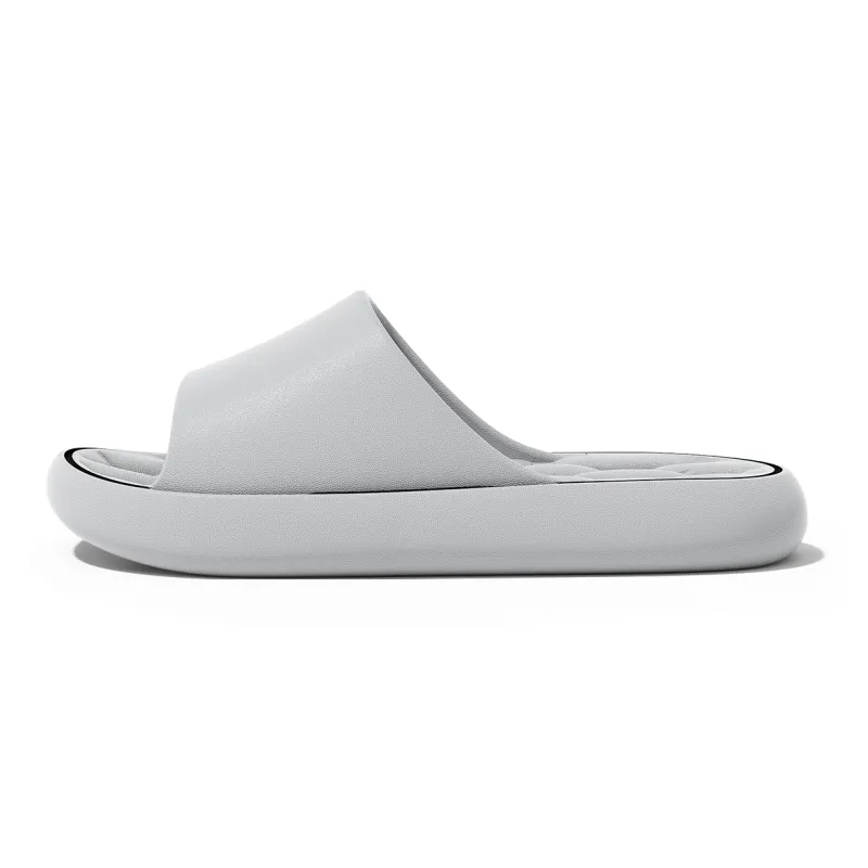 Soft Solid Color Cut Out Quick Dry Bathroom Slippers, Summer Home Quiet Geometric Couple Slippers, Plus Size, Unisex-13