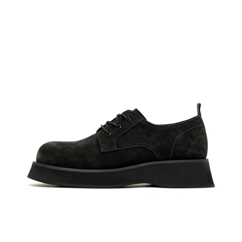 New Korea Men's Casual Shoes Men Low Top Black Gray/Gray/Camel-0