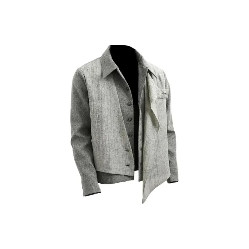 Jackets & Coats Stylish Choices Unisex Asphalt Gray Tone-0