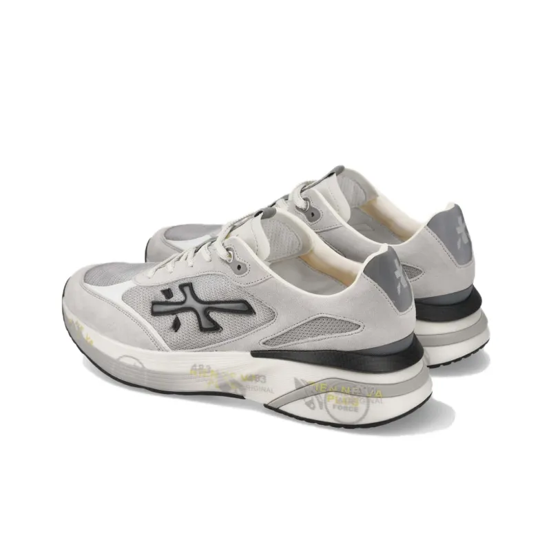 PREMIATA Moerun Low Top Casual Shoes Men's Gray-4