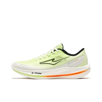 Erke Rebound Lightweight Breathable Low Top Training Running Shoes Men's Fluorescent Bud Green Microcrystal White