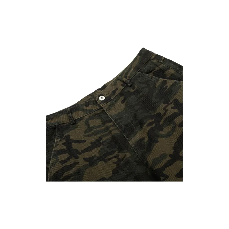 Vine Color Cargo Pants Unisex Camouflage-4