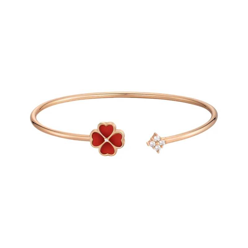 Heart To Heart S925 Silver Bangles Women's-0