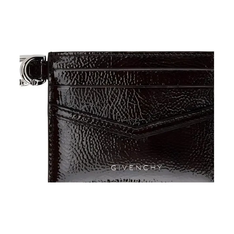 Givenchy Calfskin Card Holder Women's Brown-2