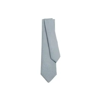 HERMES Silk Ties Men's Glacier Gray