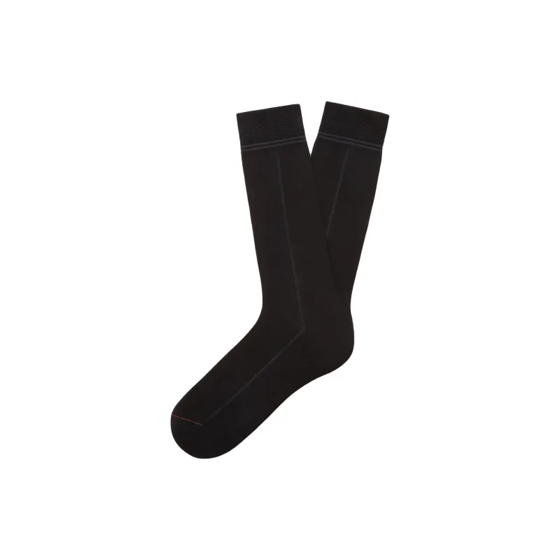 Ermenegildo Zegna Striped Mid Calf Socks-0