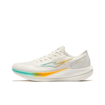 Erke Rebound Lightweight Breathable Low Top Training Running Shoes Men's Microcrystalline White Jade Azurite
