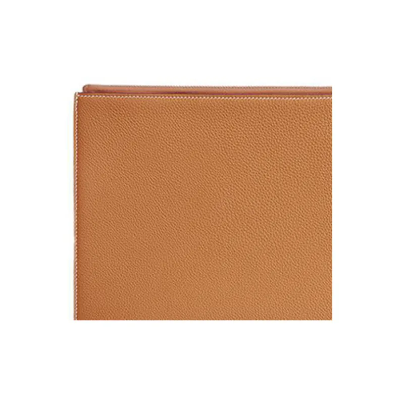 HERMES Cabavertige Togo Calfskin Clutch Regular Men's 21 Naturel-Sable Light Tea Brown-2