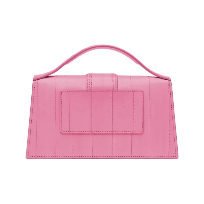 Jacquemus Eel Skin Shoulder Bag, Crossbody Bag, Handbag Large Size Women's Light Pink Red-2
