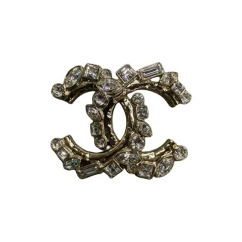 CHANEL Metal Brooches Women's Gold