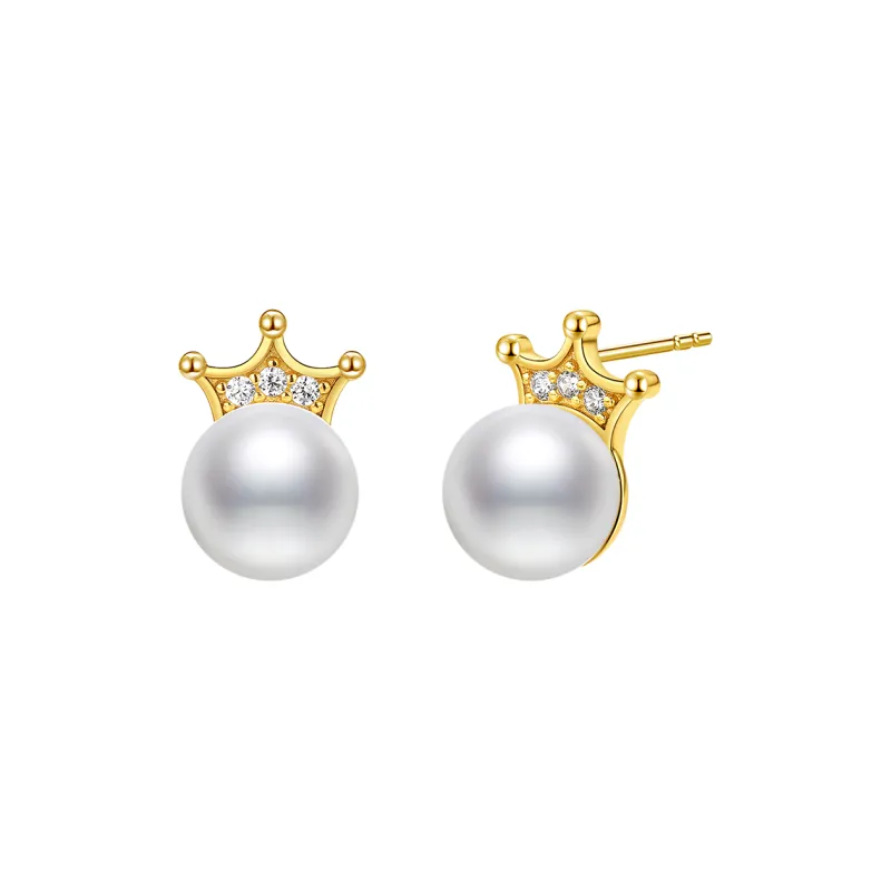 ME LUXE Pearl Stud Earrings Women's-0
