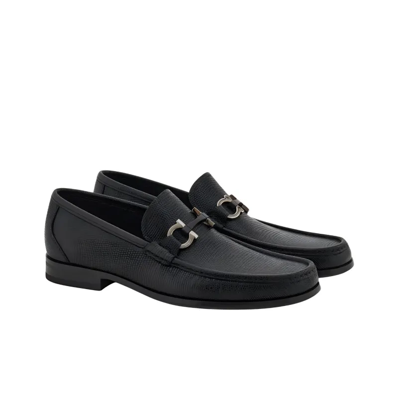 FERRAGAMO GANCINI Loafers Men's Black-3