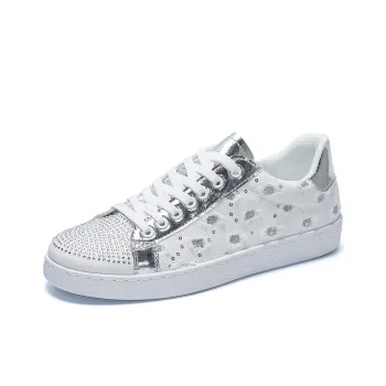 VANSSI Coverage Anti Slip And Wear Resistant Lightweight Breathable Low Top Skateboard Shoes Men's White
