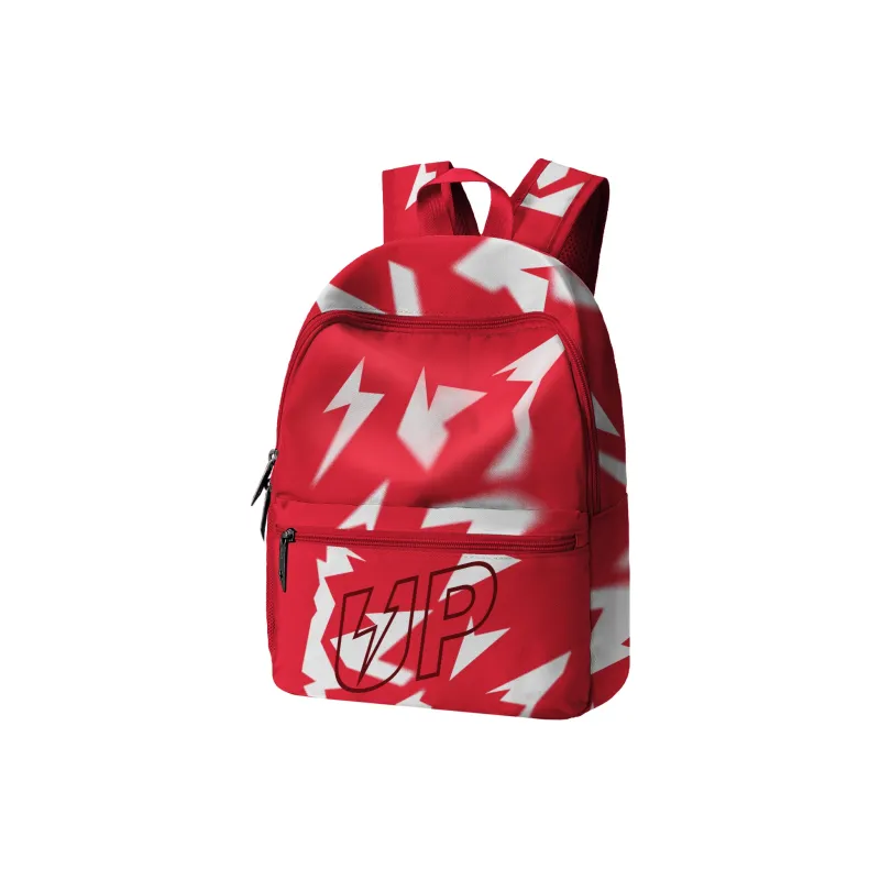 TURN UP Polyester Student Backpack Regular Unisex Red-14