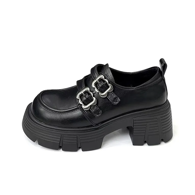 SHUMO Chunky Heel High Heels 6.5CM Women's-0