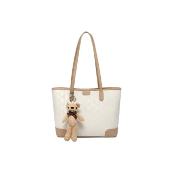 BOBDOG PU One Shoulder Handbags Large Size Women's Apricot/Black